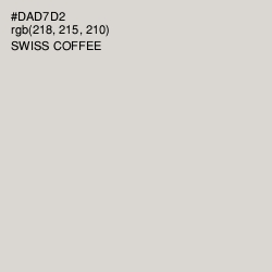 #DAD7D2 - Swiss Coffee Color Image